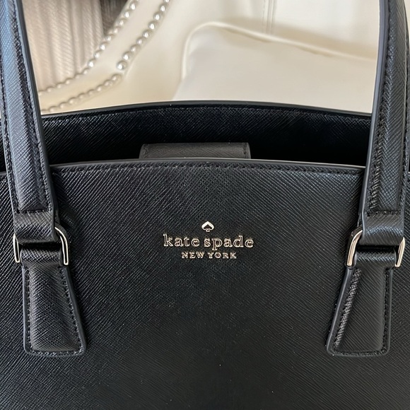 Kate Spade Perry Medium Satchel Saffiano Leather Black LIKE NEW CONDITION - Picture 10 of 15